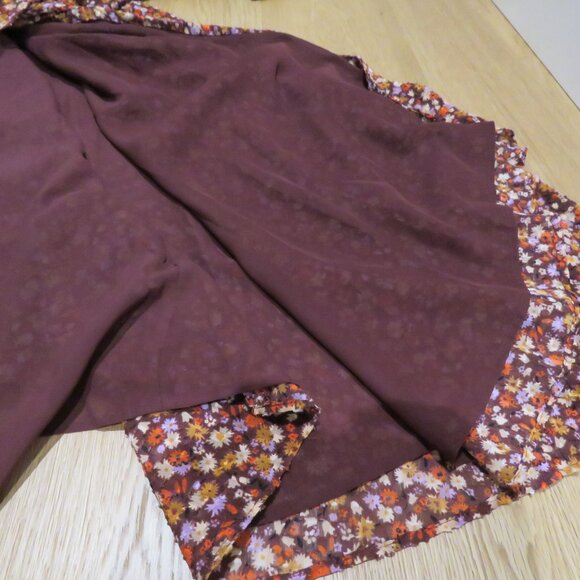 MADEWELL Long-Sleeve Crossover Midi Dress Clipdot Spring Prairie Floral Twee 6 - Picture 15 of 16